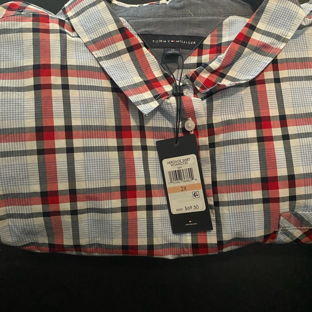 Tommy Hilfiger Women’s 2X Plus size long sleeve cotton button down.. NWT - Picture 3 of 3